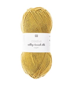 Fil à tricoter Creative Silky Touch Dk Vegan - 100gr - Rico Design 014 Jaune Moutarde