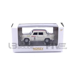 Voiture Miniature de Collection - NOREV 1/64 - RENAULT 8 Gordini Historic Racing - Cream - 310947