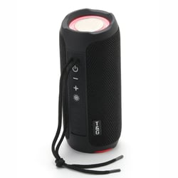 Enceinte Bluetooth Portable Étanche LED Autonomie Longue FM TF USB Noir YONIS