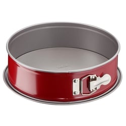 Moule à charnière en acier Ø 25 cm - Rouge et gris