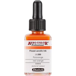 Encre acrylique - Extra-fine - Rouge orangé - 28 205 - Aéro Color Pro - Schmincke