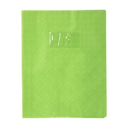 Protège-cahier - 17x22cm - Vert clair - Polypro - Motif losange - Résistant
