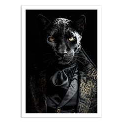 Affiche 30x40 cm - Black Panther Wild Suits - Philippe Hugonnard