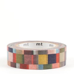 Masking tape - mosaîc sombre (mosaic greyish) - 7 m x 15mm