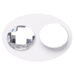 15 Perles Strass cabochon Rond a coller acrylique transparent 18 mm - creation bijoux perles