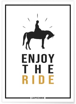 Affiche 'Enjoy the ride' | A3 : 29,7x42cm