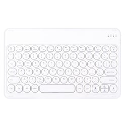 Clavier Pour Tablette Bluetooth Sans Fil Léger Longue Durée Noir Et Blanc Blanc YONIS