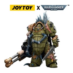 Warhammer 40k - Figurine Death Guard Blightlord Terminator 1 avec Reaper Autocannon and Bubotic Blades 14 cm
