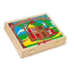 Coffret Chalet en bois 135 pièces - Jeujura