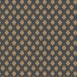 Tissu Coton imprimé Arty Jayco havane sur fond Gris anthracite