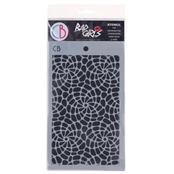 Pochoir plastique souple réutilisable 24 x 14.5 cm Ciao Bella SPIRAL HELIX 42