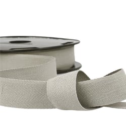 Bobine 50m sergé coton Gris