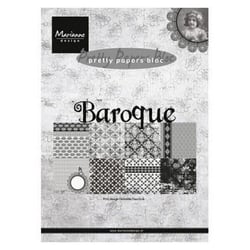 Bloc de 32 papiers scrapbooking 15 x 21 cm Marianne Design BAROQUE