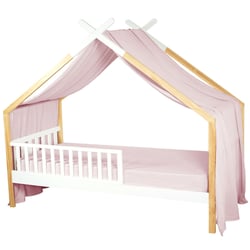 Ciel de lit cabane, toile en gaze de coton, Jeanne