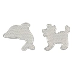 MégaCréa DIY - Plaque pour perles à repasser Dauphin et chien 9 cm