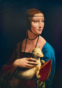 Puzzle 1000 pièces - Leonard De Classiqueci - La Dame à l'Ermine, 1489 - Bluebird Puzzle