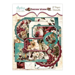 Tags éléments décoratifs en papiers scrapbooking carterie BONHEMIAN WEDDING