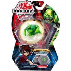 Bakugan ultra battle planet : ventus gorthion avec carte - boule verte - spin master 20109018