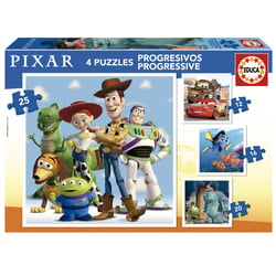 4 Puzzle evolutifs – FIlms disney Pixar - Educa Borras - Bleu