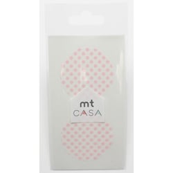 Masking Tape - Masking Tape MT Casa Seal Sticker rond en washi Pois rose