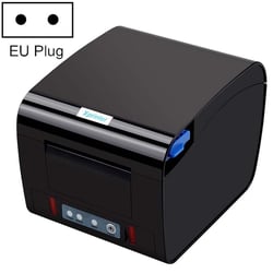 Mini Imprimante Thermique 80mm Alarme Sonore Lumineuse USB Haute Vitesse Noir YONIS