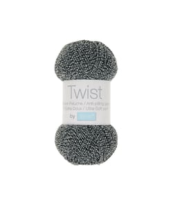 Pelote à tricoter TWIST - 100gr - Trimits 10 noir/blanc