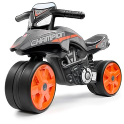 Draisienne Moto Street Champion avec guidon directionnel et roues silencieuses - Gris Anthracite - Dès 2 ans - 100% Fabriqué en France - Contient 40% de Plastique recyclé - FALK
