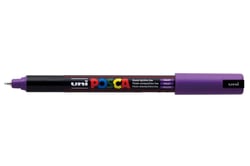 Lot de 12 marqueurs peinture pointe extra-fine 0,7 mm - POSCA PC1MR - Violet