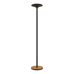 BALY BAMBOU lampadaire à éclairage indirect noir et bambou