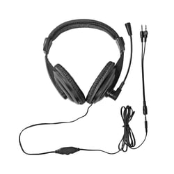 Nedis Casque PC Circum-auriculaire Stéréo Double Jack 3.5mm avec Microphone Rabattable Noir