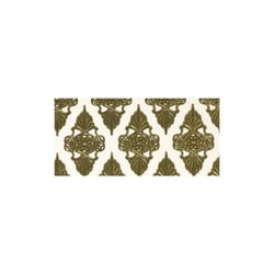 Rayher - 1 feuille de cire Blanc et doré Ornements 20 x 10 cm