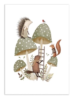 Affiche 30 x 40 cm - Mushroom Playground - Urchin Bay