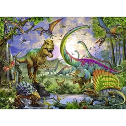 Puzzle xxl le royaume des dinosaures 200 pieces - collection animaux prehistorique - ravensburger - 127184