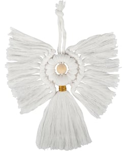 Kit Macramé Ange - 19,5 x 18,5 cm - Trimits Blanc