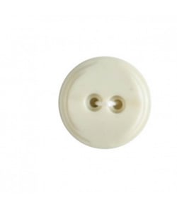 Carte de 4 boutons classique blanc 18mm - Distrifil Ecru