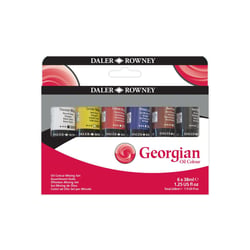 Set de 6 tubes 38 ml - Peinture à l'huile DALER ROWNEY Georgian Oil - Haute qualité
