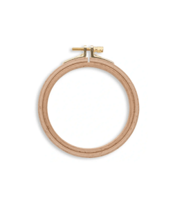 Cadre à broder hêtre Love diamètre 10 cm - Prym Naturel Marron