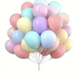 100 ballons pastels sachet - Graine Creative - Rouge