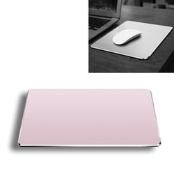 Tapis De Souris Antidérapant Double Face En Alliage D'Aluminium Taille S Argenté Or Rose YONIS