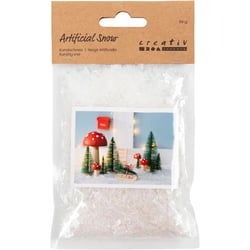 Neige artificielle, glitter blanc, 50 gr/ 1 sac