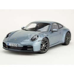Voiture miniature de collection - NOREV - Porsche 911/992 Carrera S 2024 - Échelle 1/18 - Polar Silber Metal - Monté métal