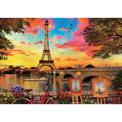 Puzzle 3000 pièces - Coucher de soleil sur la Tour Eiffel - Educa