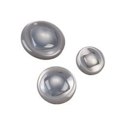 Bouton rond à queue gris cendre