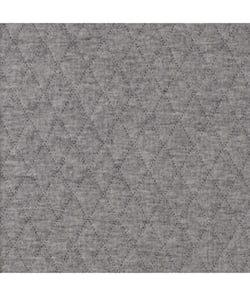 Tissu jersey matelassé losange de 140 cm de largeur Gris vendu par 50 cm