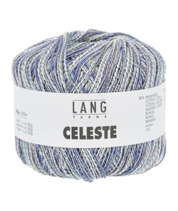 Pelote de coton CELESTE - Lang Yarns 0021 Bleu