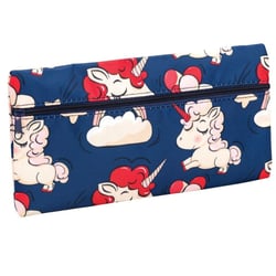 Trousse rectangulaire Licorne 22 CM Bleu