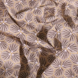 Tissu Coton enduit Riad sur fond Gris