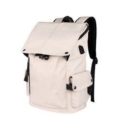 Sac À Dos Ordinateur Grande Capacité Avec Port USB Étanche Et Confortable Orange 2 YONIS