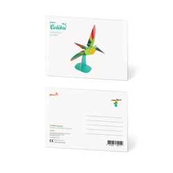 CARTE POSTALE COLIBRI VERT