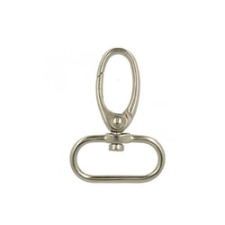 Mousqueton 25mm couleur argent